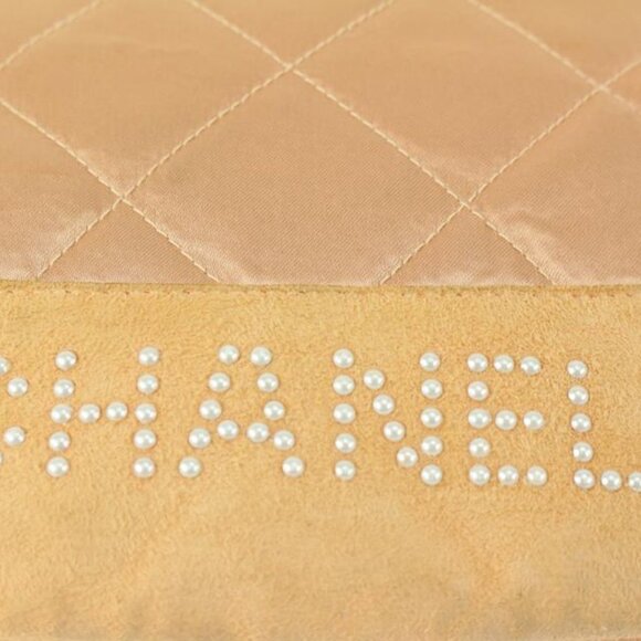 Chanel Pink Quilted Satin Crystal Logo Drawstring main image 7
